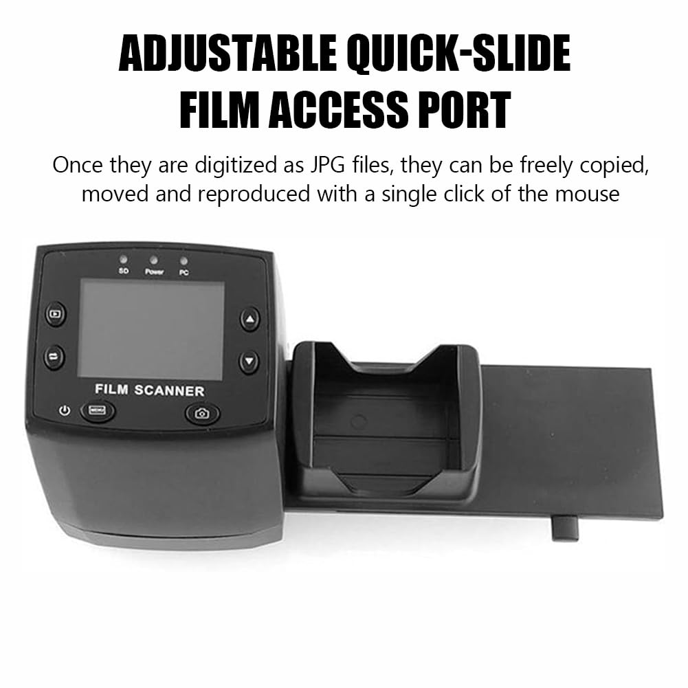 Mini Scanner per Film Digitali, Digitalizzatore Portatile E Diapositiva, Scanner Negativo 135/35 Mm Visualizzatore di Diapositive, Attrezzatura per Scansione di Film Nostalgica