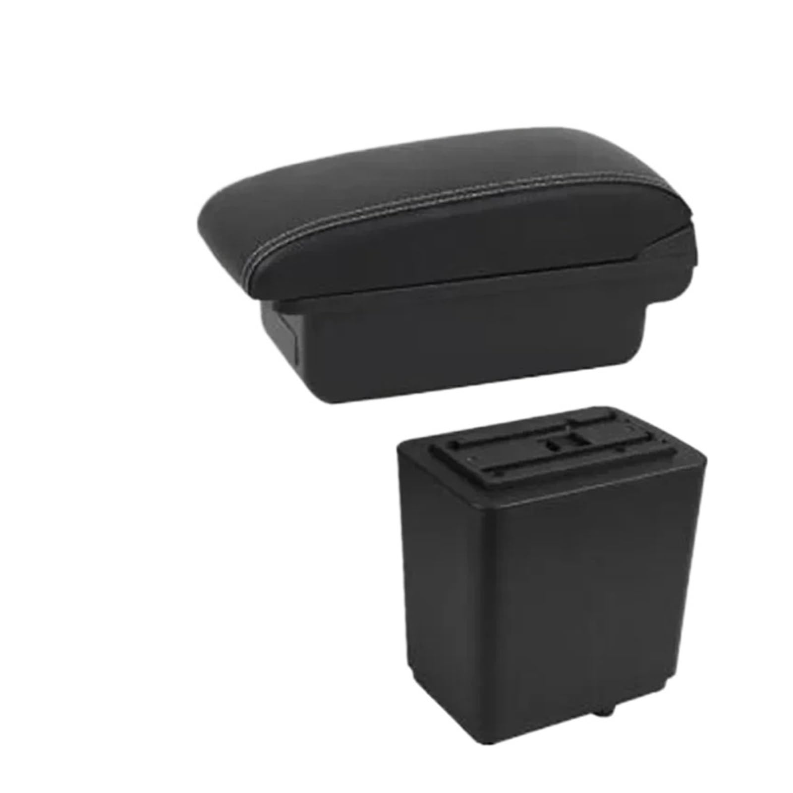 Ggwqoops Car Armrests For Citroen For Berlingo Car Armrest Box Dedicated Retrofit Storage Accessories Armrest Box(A1 white line No USB)