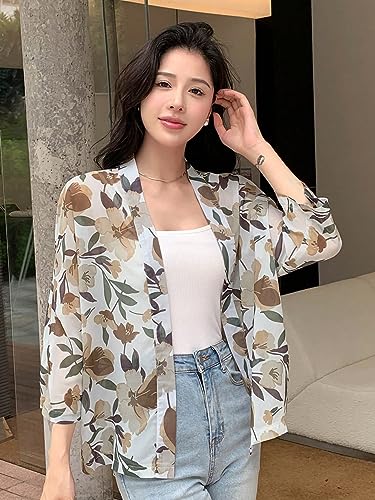 Image of TOPLOT Women's Shrug | Stylish Layering Top | Floral Design Shrug | Easy Wear Structure | Trendy Look Styling | Versatile Casual & Everyday Fashion| Available in Pack of 2 (5148)