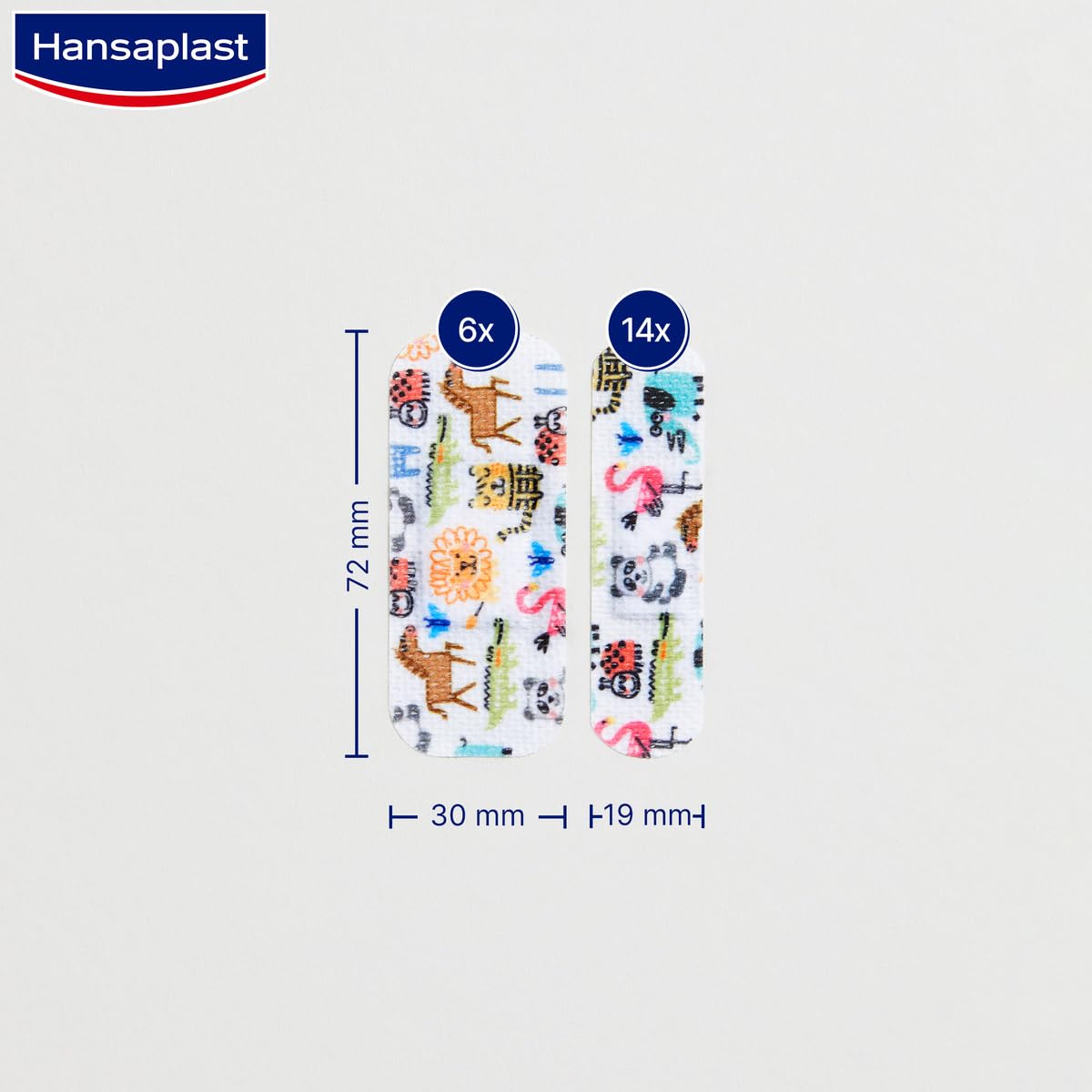 Hansaplast Sensitive Kids Apósitos para heridas, Respetuosos con la piel, Cicatrización y adhesión óptimas, Apósitos transpirables, antiadherentes y suaves, 20 uds.