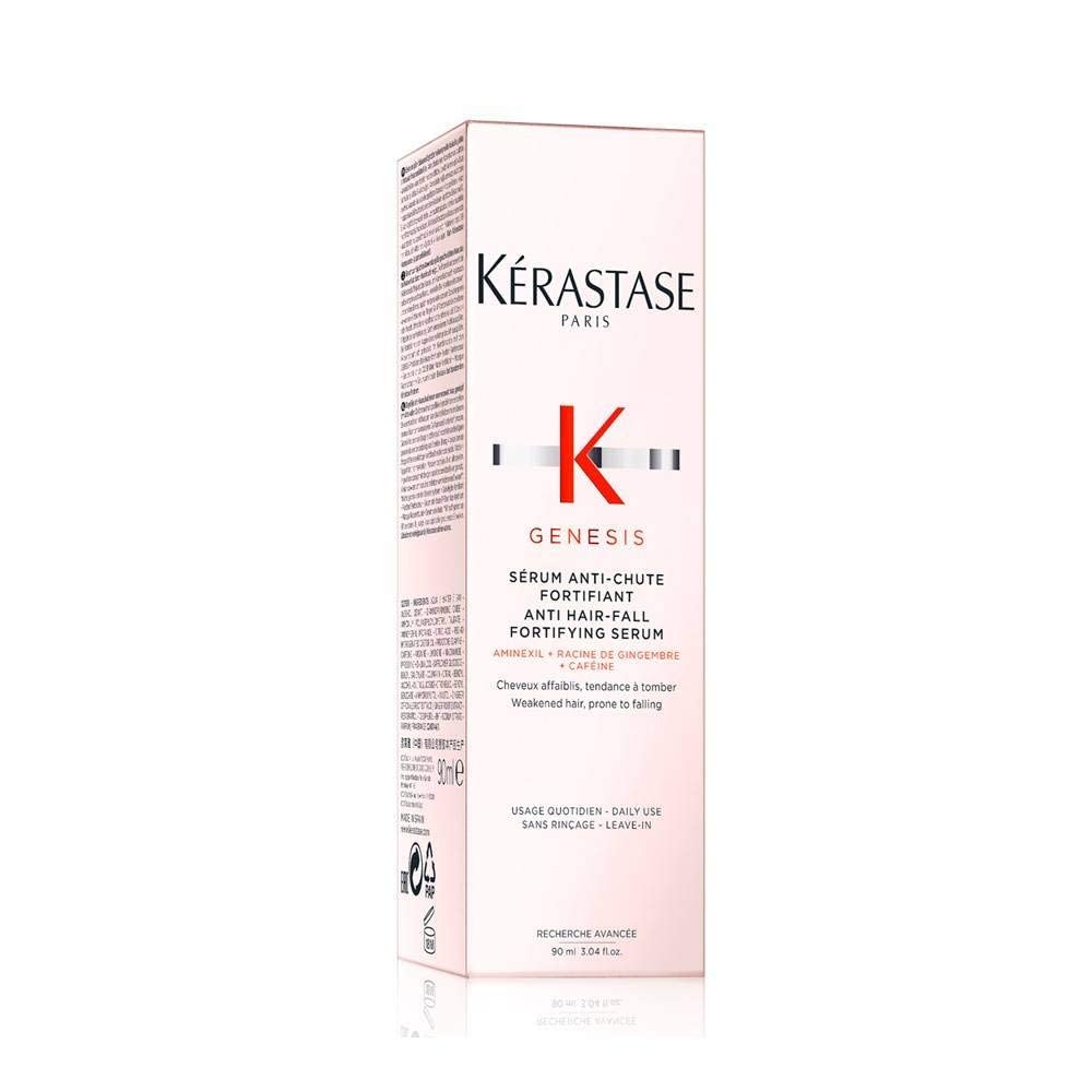 Kérastase | Stärkende Haarkur für feines und brüchiges Haar, 90 ml & Kérastase | Shampoo für feines Haar, Nährendes und kräftigendes Haarbad gegen Haarverlust, Bain Hydra-Fortifiant, Genesis, 250 ml