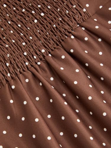 Image of CIDER Womens Polka Dot Going Out Dress Cute Summer Date Night Square Neck Sleeveless Mini Dress