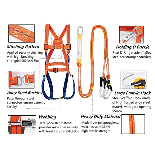 GNCCI Kit Imbragatura di Sicurezza Anticaduta