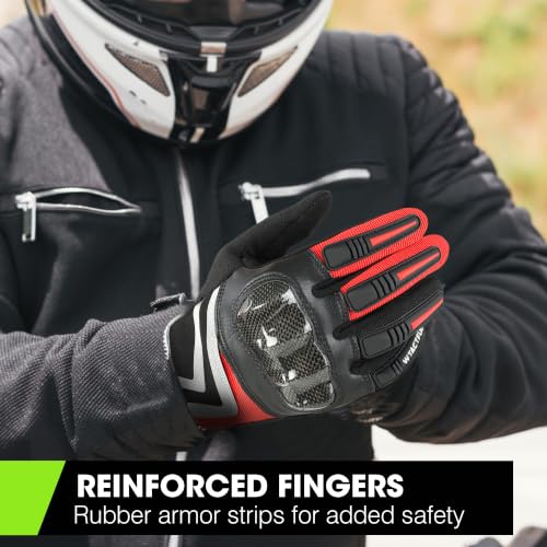 Image of WTACTFUL Lightweight Motorcycle Gloves for Men Women Touchscreen Summer