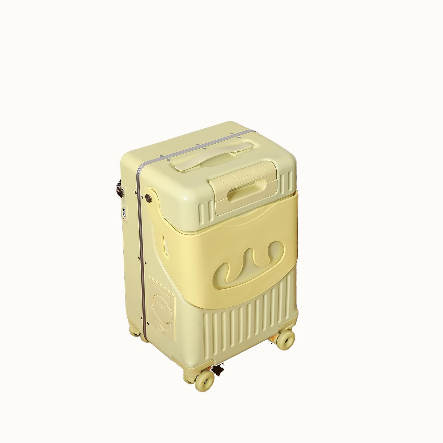 CELIMS - Valise Cabine avec Siège Enfant PopSeat | 55x35x25 | roulettes Ultra Résistantes avec Frein | Porte Gobelet | Cadenas (Jaune)