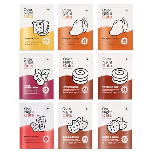 Overnight Oats 20/15gms High Protein| Refined Sugar Free| No Pres...