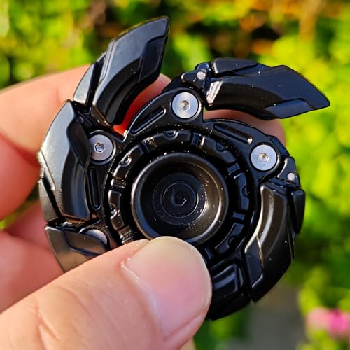 Image of T-Conceal EDC Fidget Sliders Open Armor Spinning TopFidget Toys Stress Relief for Adults Magnetic Metal (Black)