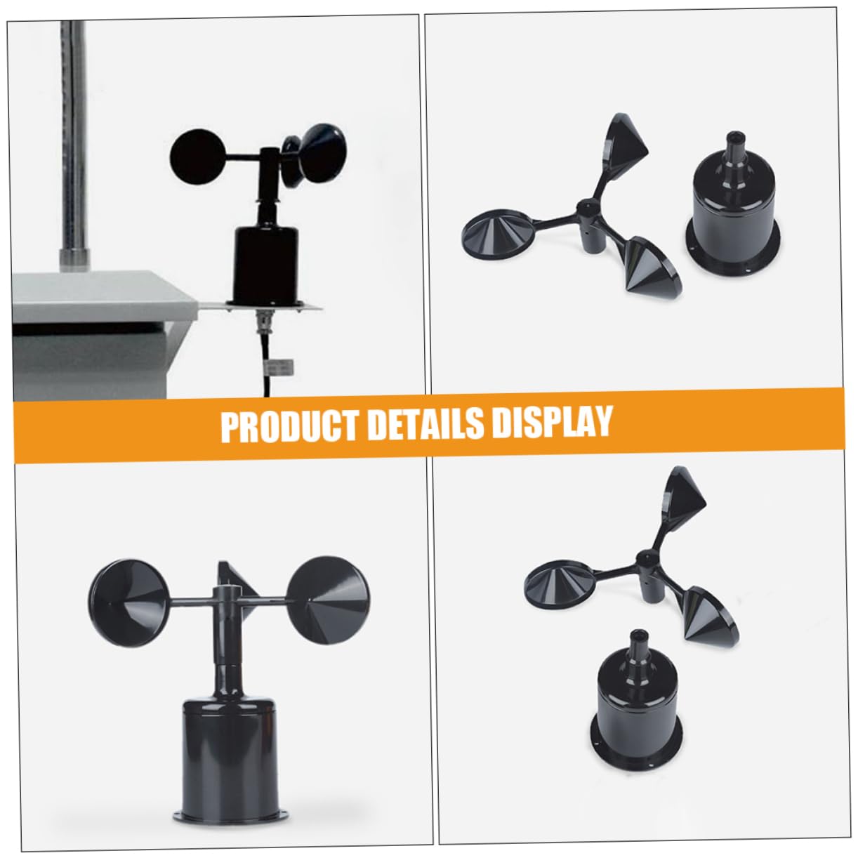 BESPORTBLE Wind Anemometer Shell Marine Wind Indicator Cover Lightweight Abs Material