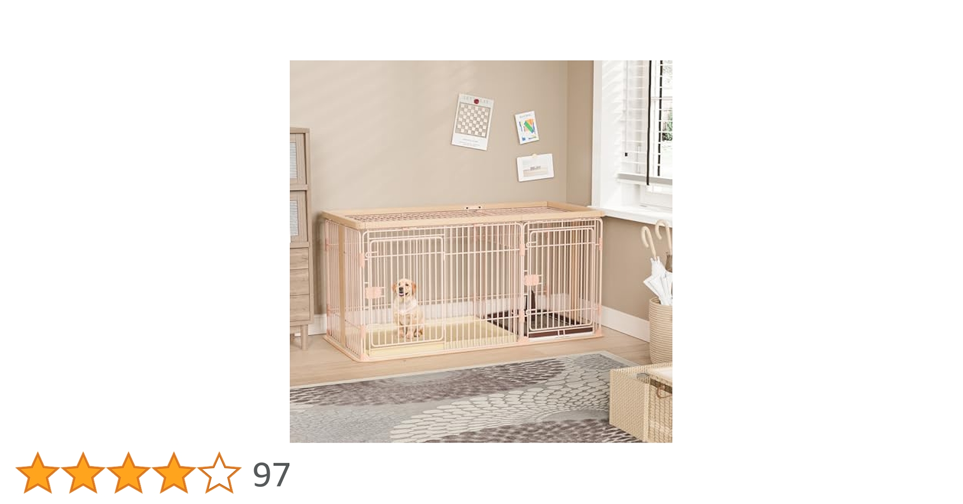 Petnniko 犬 ケージ ペットケージ 犬サークル 幅146×奥行68×高さ Amazon | Petnniko 犬 ケージ 犬 ゲージ 幅146×奥行68×高さ70cm