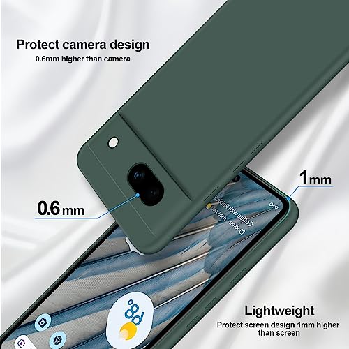 GiiYoon Case Compatible with Google Pixel 7A, Silky-Soft Touch Full-Body Protective Phone Silicone Case - Image 3