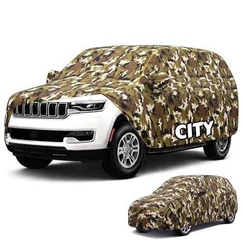 Image of Perfect Waterproof Car Cover Custom fit for Hondo-City Cover (All Models & Varrient) 2021-2026 | 6 Layers All Weather Waterproof Sun Rain UV Dust Protection Outdoor Indoor Full Car Covers - Jungle