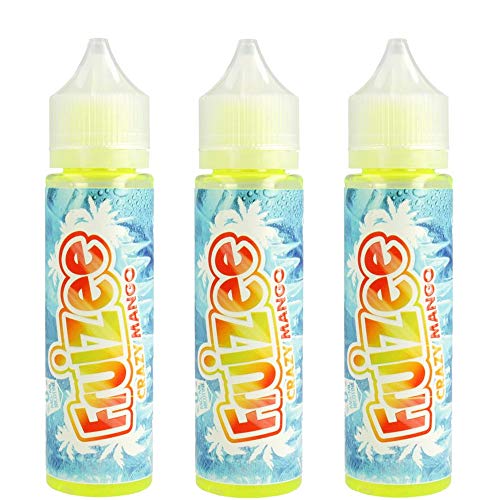 LOT DE 3 flacons de 50ML 0MG de FRUIZEE CRAZY MANGO 0MG - Eliquid France - Sans nicotine ni tabac