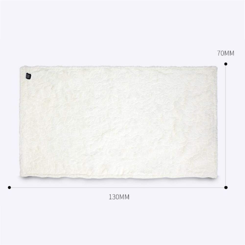 Coperta Elettrica Singola 75 X 130 cm Superficie Bianca Imitazione Interna in Pile + Cotone Ago + Tessuto Non Tessuto + Fibra Di Carbonio Coperta Rilievo Di Calore in Fibra Di Carbonio a Cin