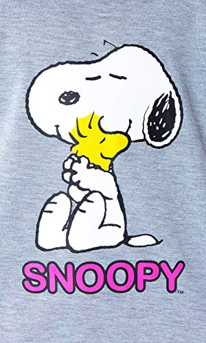 Intimo Peanuts Girls' Pajamas Snoopy and Woodstock Shirt And Shorts 2 Piece Pajama Set3