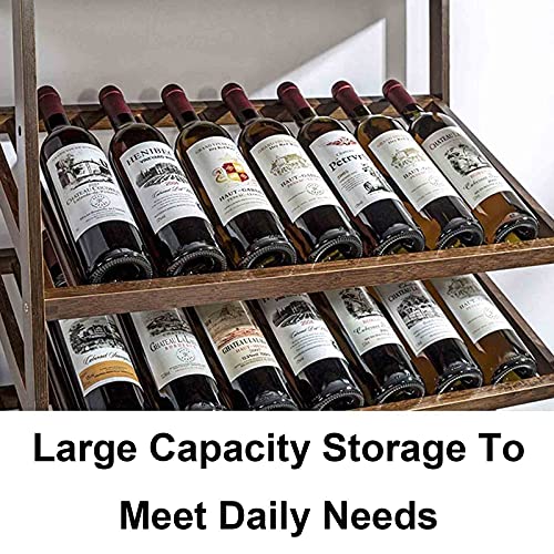 Estante Multi-Capa para Vino con Soporte de Botellas Negro miniatura 4