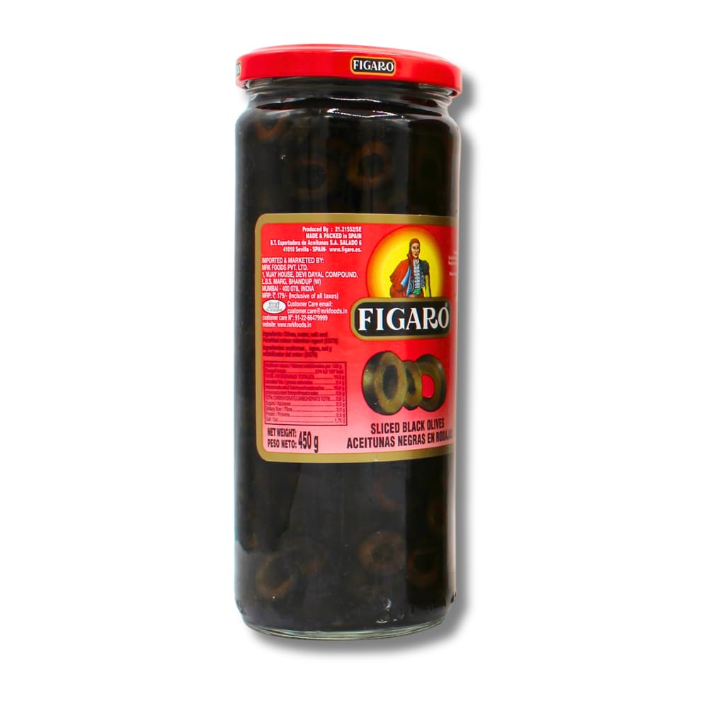 Figaro Olives (Figaro Black Olives, Sliced 450gm) - Image 2 thumbnail