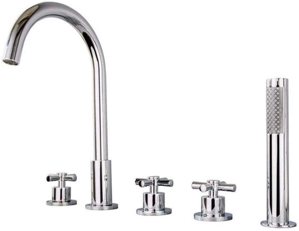 Robinet de baignoire en cuivre à 5 pièces pour une salle de bain luxueuse et durable