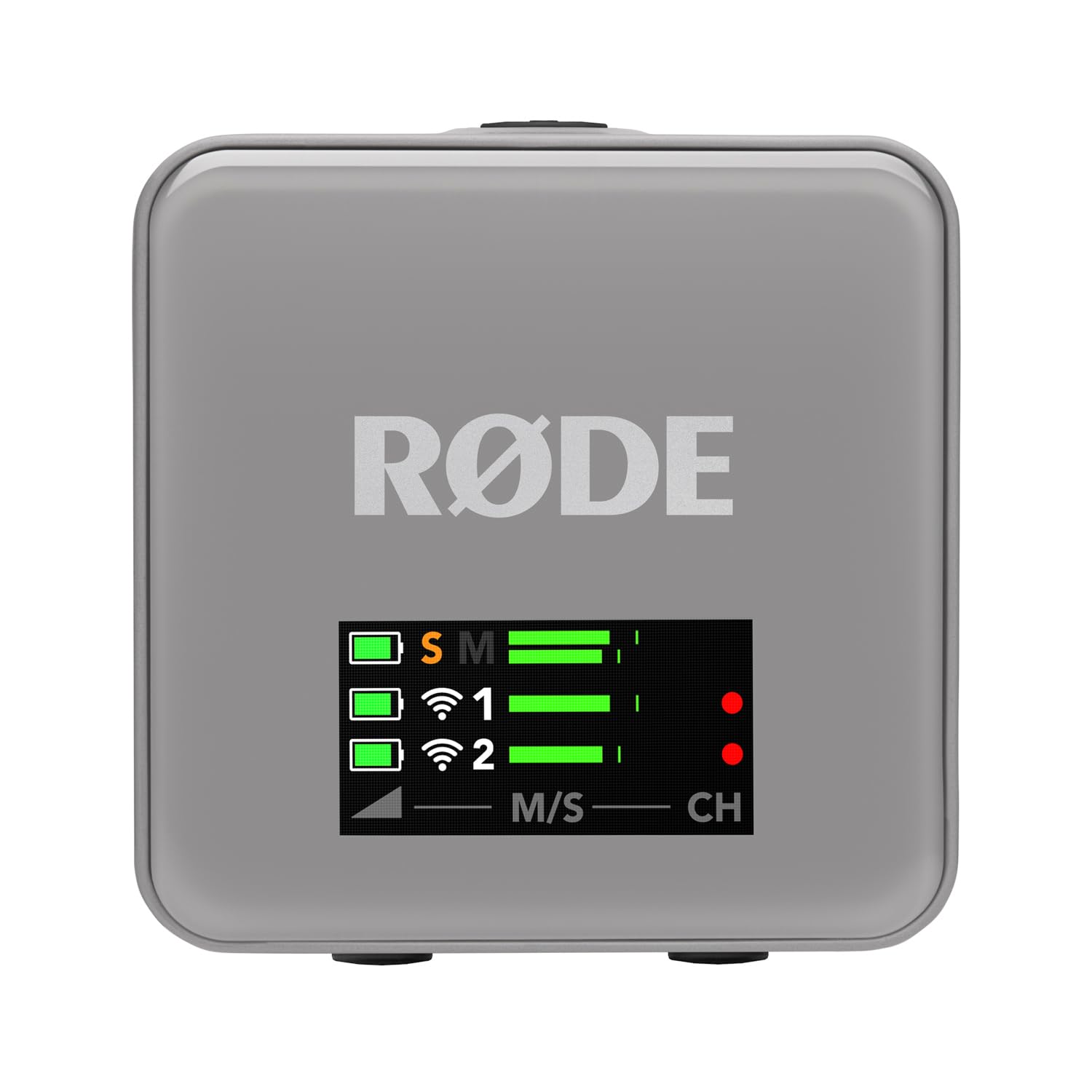 Rode Wireless GO Gen 3 bezprzewodowy 2-kanałowy system radiowy z mikrofonem Stone szary z adapterem ręcznym Interview GO i keepdrum, futrzana ochrona przed wiatrem BK