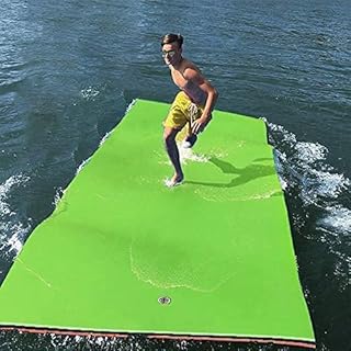 Outroad Floating Water Pad Mat,Giant Aqua Lily Extra Buoyant 3 Layer Foam Durable Party Island Mat for Pools Lakes Beaches Ocean Boat Recreation