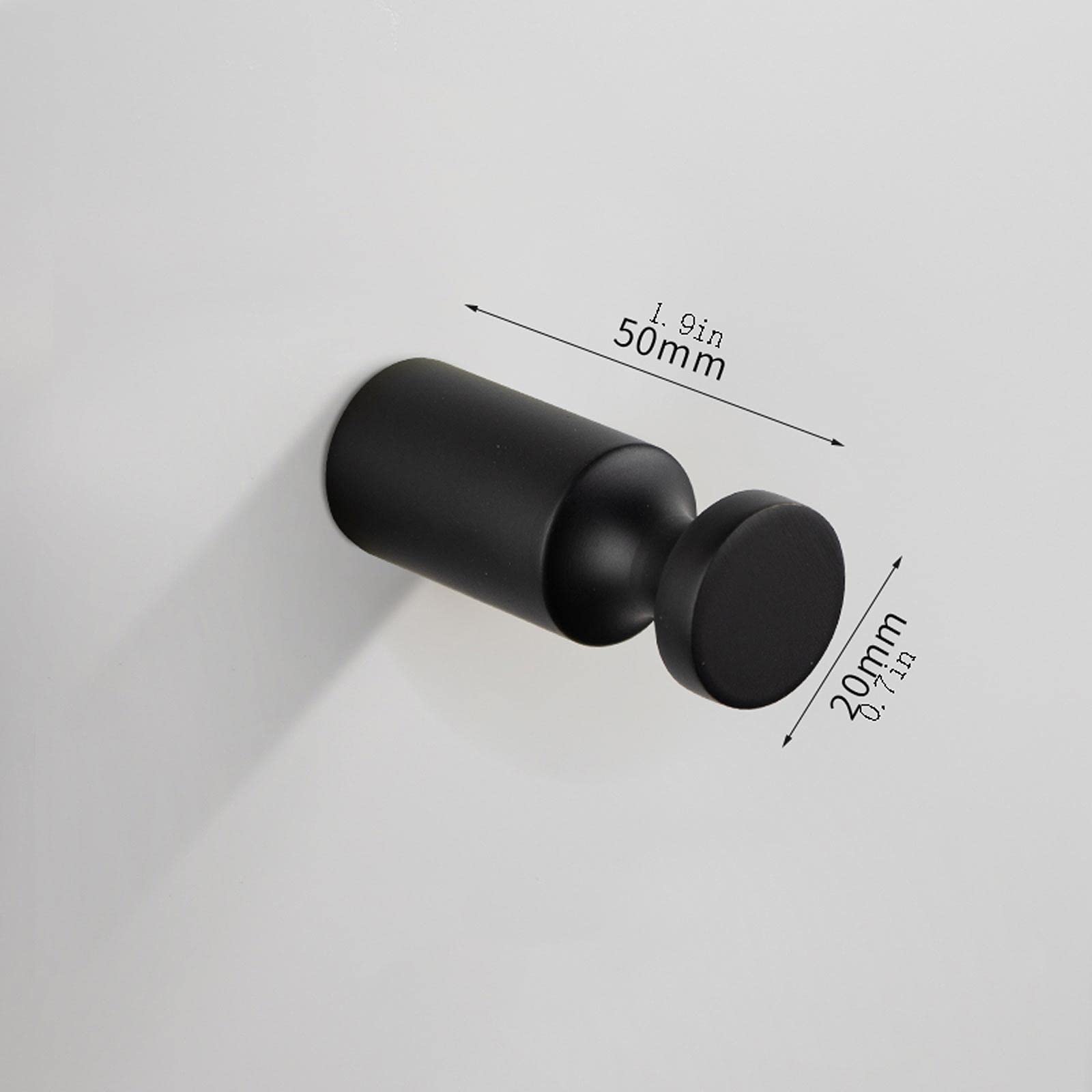 Gancio Appendiabiti 4 pack rame cappotto nero ganci a parete a parete heavy duty ganci rustici retrò accappatoio ganci da letto camera da letto armadio gabinetto ingannali ingenti Appendiabiti da Pare