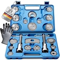 TRESKO 23 TLG Bremskolbenrücksteller Set - Rückstellwerkzeug zum Zurückstellen des Bremskolben, KFZ-Werkzeug, universell