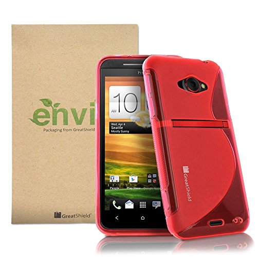 GreatShield Guardian S Series Slim Fit S-Line Design TPU Case for HTC EVO 4G LTE -Hot Pink