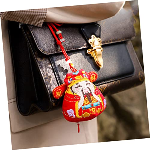 Collar Feng Shui Estilo Chino Bolsa Roja miniatura 3