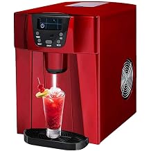 Ice Cube Maker Countertop Machine and Water Dispenser, 3 Liter Kitchen Ice&Water Machine, 2 Types Ice, Easy Touch Buttons