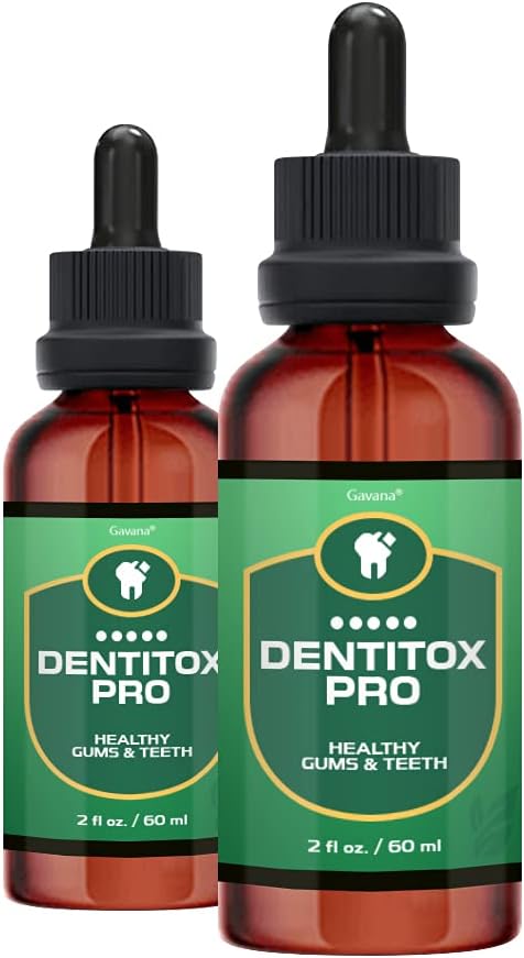 Dentitox Pro Drops for Teeth and Gums (2 bottle, 4oz total)