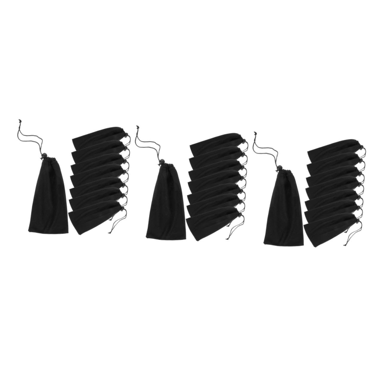 60 pezzi Sacchetti Coulisse per Occhiali Sole Custodia Astucci Occhiali Resistenti e Facili per Viaggi e Esterno