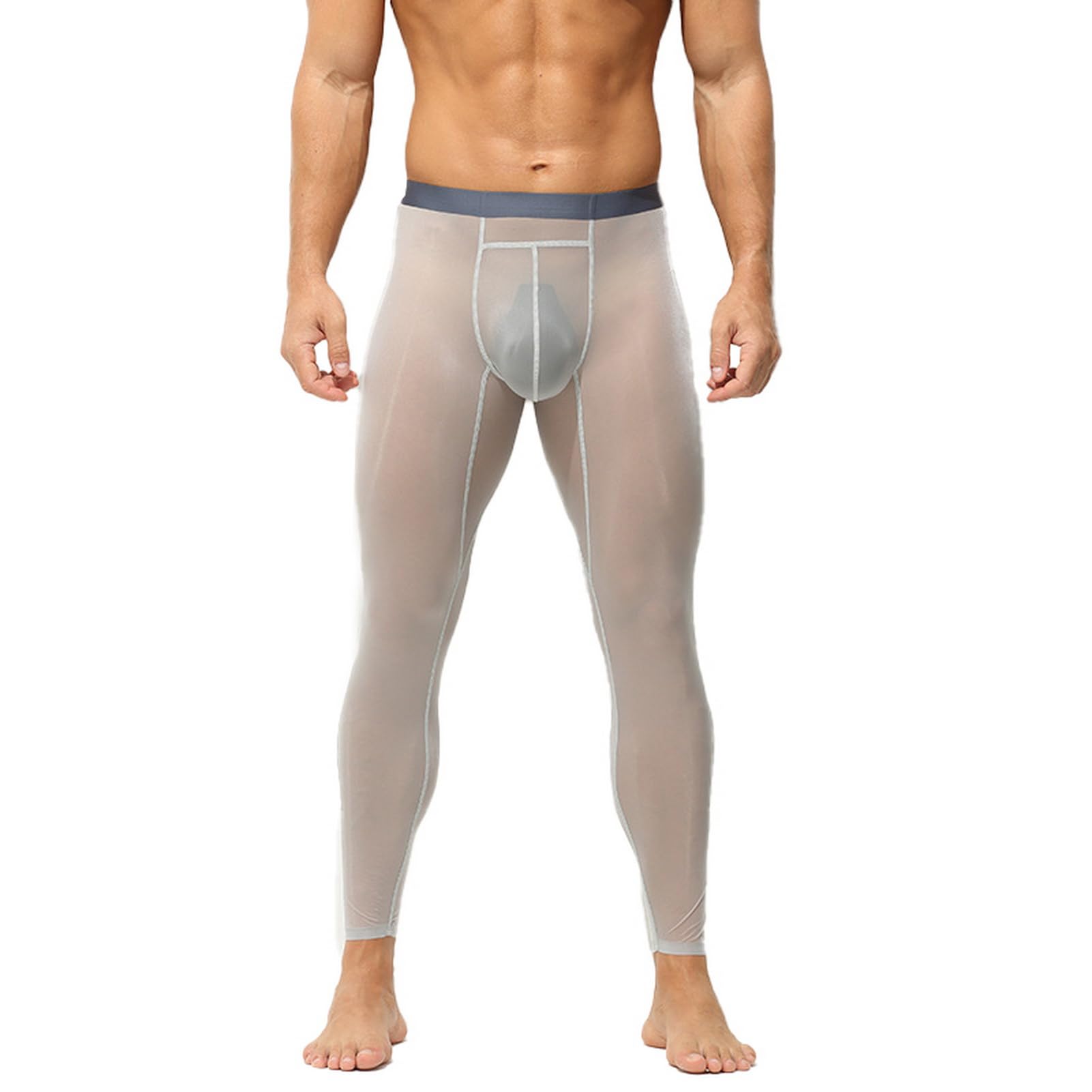 Faringoto Lange Sporthose für Herren, atmungsaktiv, elastisch, Skinny-Hose, Fitness-Thermounterwäsche