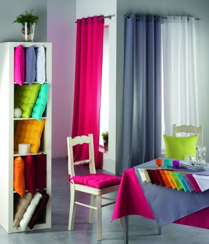 Nappe rectangle 140x250 cm polyester uni taupe Essentiel - 3
