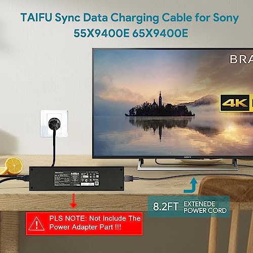 TAIFU ACDP-240E01 Kabel Sync Daten DC Stecker für Sony LCD LED Smart TV ACDP-240E02 55X9400E 65X9400E 65X900E 65X905E 65X930D 75X900E 65X930E XBR-55X930E 149311714 149311731 149311713 Ladekabel – Bild 3