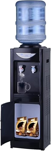 Miniatura 10 de Dispensador de enfriador de agua, dispensador de agua de carga superior caliente y fría, enfriadores de agua de 5 galones con bloqueo de seguridad
