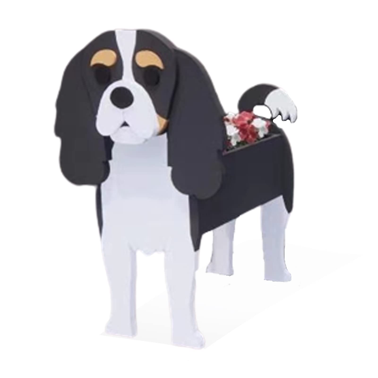 strolfay Dog Flower Planter Gifts for Women,Cute PVC Dog Planters,Flower Pots Indoor Outdoor,Garden Planter for Birthday,Office,Pet Lovers 9.45 * 8.66 * 13.39in(Cavalier King) โ image 1