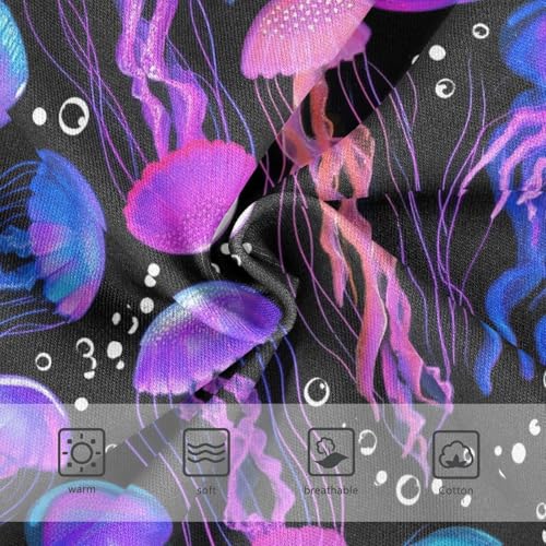 Joisal Jellyfish Purple Cartoon Black Toddlers Underwear Floral 2t Cotton Little Girl Panties Cartoon Underpants Briefs3