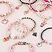 Make It Real - Juicy Couture Pink and Precious Bracelets - DIY Charm Bracelet Making Kit - Friendship Bracelet Kit with Charms, Beads & Cords - Arts & Crafts Bead Kit for Girls - Makes 8 Bracelets