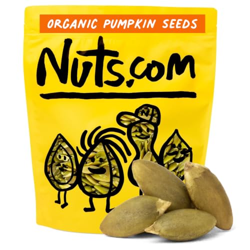 Image of Nuts com - Organic Pumpkin Seeds - 2 Lb Bag, No Shell Pumpkin Seeds Organic, Healthy Snack for Adults & Kids, Rich in Protein, Fiber, Calcium & Potassium - Keto Friendly, Vegan, Gluten-Free & Kosher Pareve