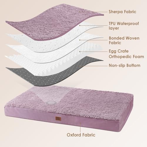 Image of EHEYCIGA Orthopedic Dog Bed Extra Large with Removable Washable Cover, 44IN