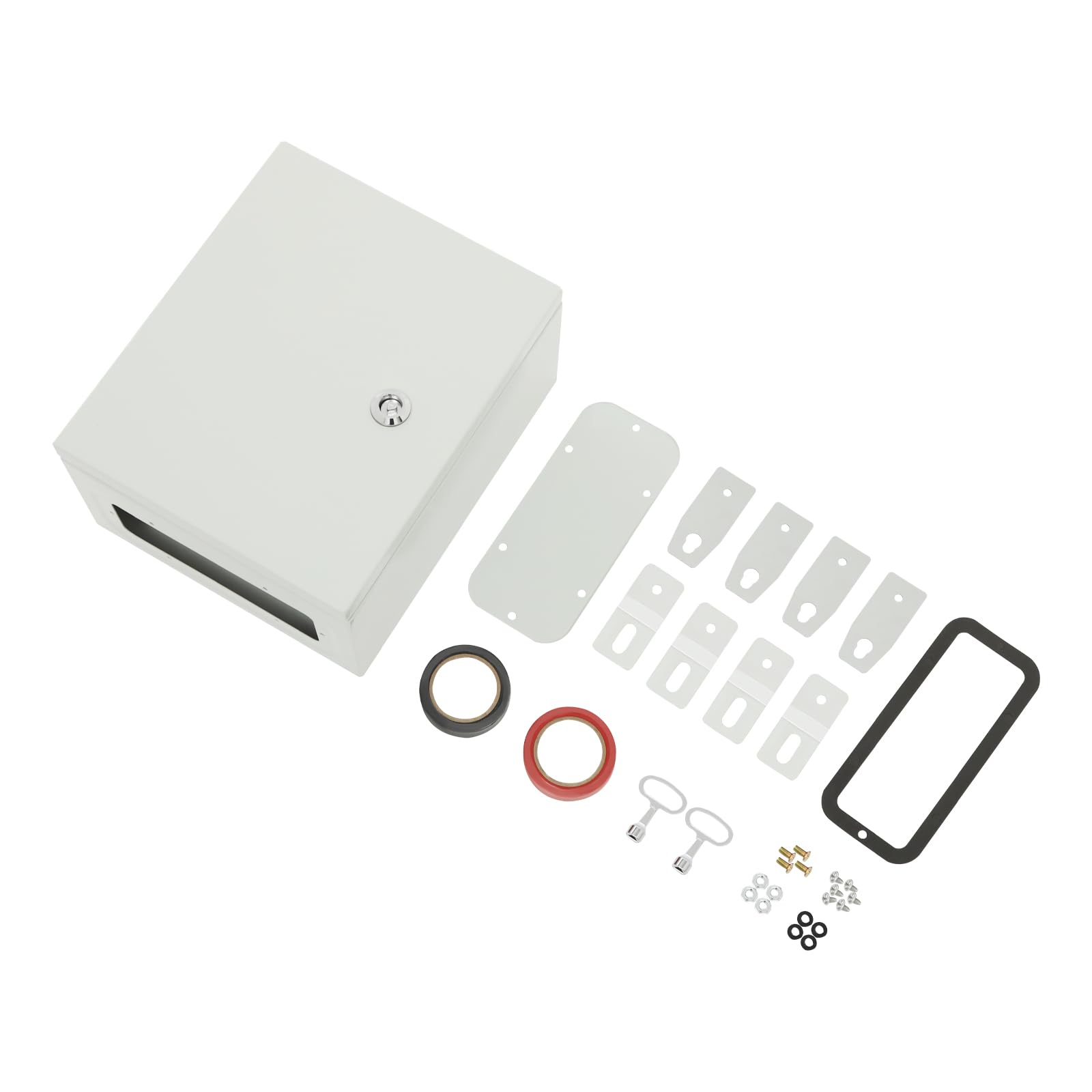 MIIWWOWO Electrical Enclosure Box, 25x15x30cm Outdoor Junction Box with Lock & Keys, IP55 Weatherproof Wall Mount Electrical Box for Cables Circuit Protection (25x30x15cm) — image 1