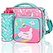 IvyH Lunch Box Kids Borsa Termica per Il Pranzo per Ragazze, Borsa Riutilizzabile per Il Pranzo Carina con Portabottiglie per Bambini in età Scolare Consigliata dai 3 Anni in su, 24×8×22 cm