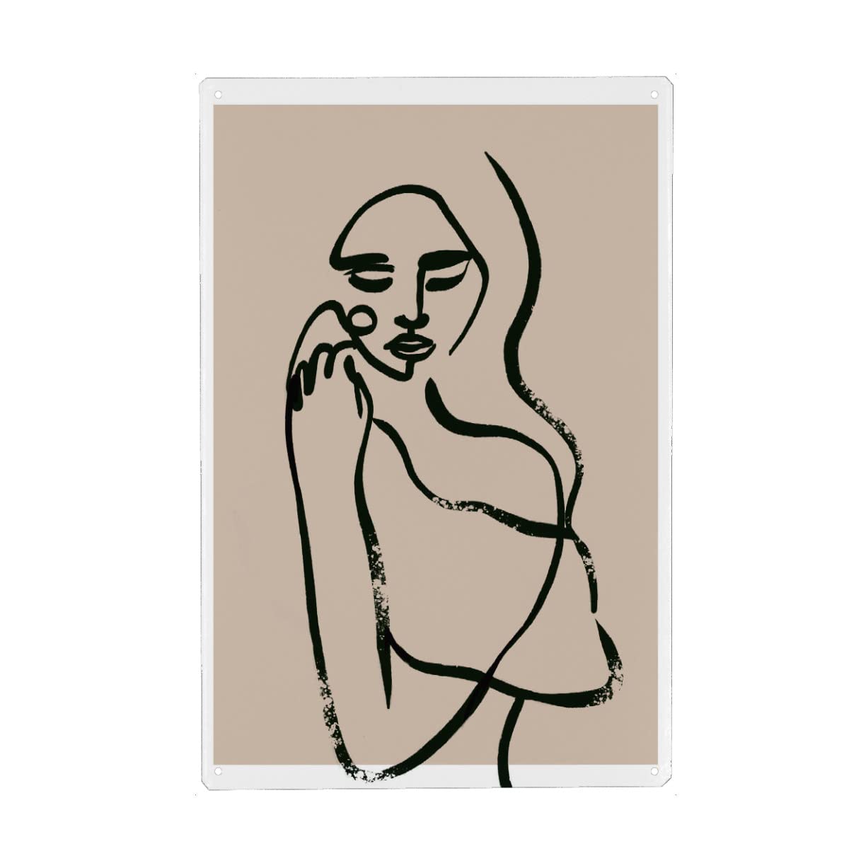 artboxONE Metall-Poster 30x45 cm Abstrakt Desire (Fineline Art) von Künstler treechild