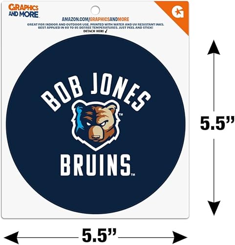 Miniatura 5 de Bob Jones University Bruins Logo Automotive Car Refrigerador Locker Vinilo Imán