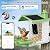 Smart Bird Feeder with Camera Solar Powered, 2K HD Live Video Bird House with Camera, AI Bird Species Identification, Instant Arrival Alerts, Cloud Storage Videos, Ideal Gift for Lover