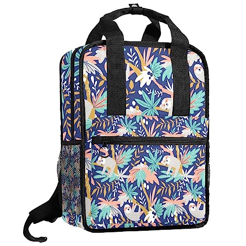 Sac à dos pour garçon paresseux multicolore 35.5x26x12 cm pour l'école