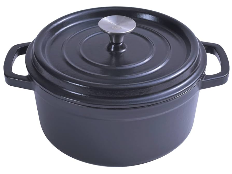 新品未使用 ユニロイ 両手鍋20cm くろがね(マット黒)ホーロー鍋 ユニロイ] ホーロー鍋 20cmくろがねIH対応 鋳物 鉄鍋 燕三条製