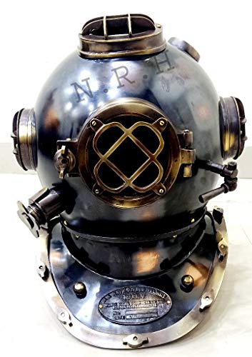  Nautical Replica Hub Ottone Antico Immersione Casco Deep Sea ARA US Navy Mark V Home & Office Decor