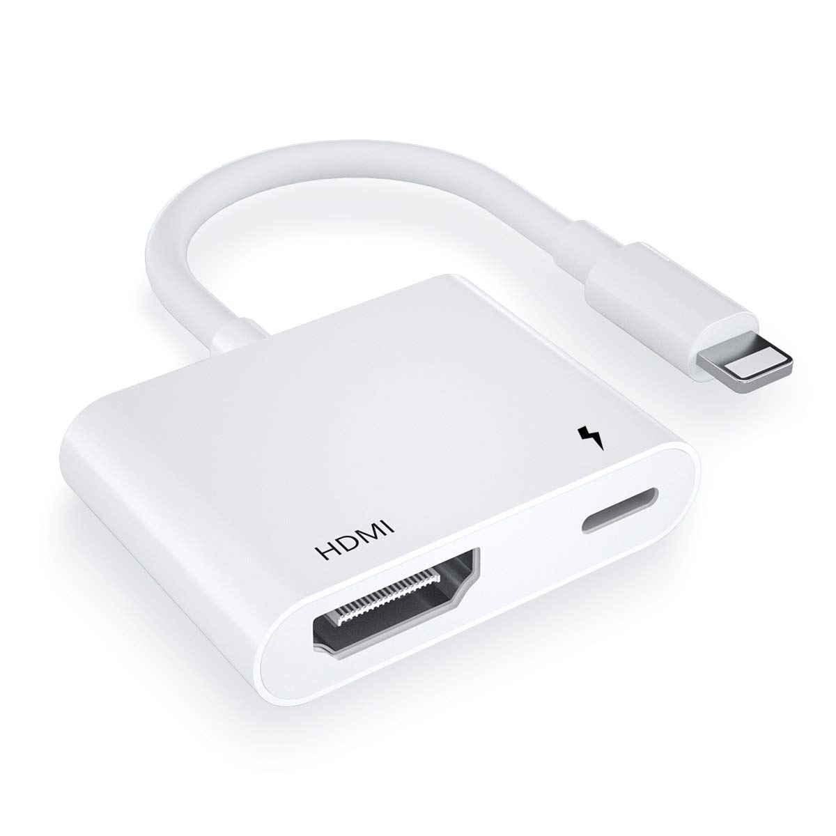 PNBLAECE HDMIAdapter für iPhone auf TV, Lightning HDMI Adapter Kein Strom Erforderlich, iPhone