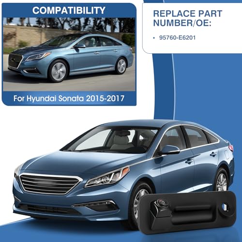 Image of Rear View Backup Camera Fit for Hyundai Sonata 2015-2017, Reversing Parking Assist Camera OE Replacement 95760-E6201 95760-C2101