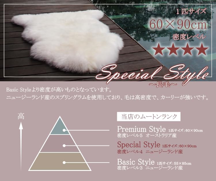 Amazon | 洗える スプリングラム 長毛 1.5匹 サイズ ニュージーランド